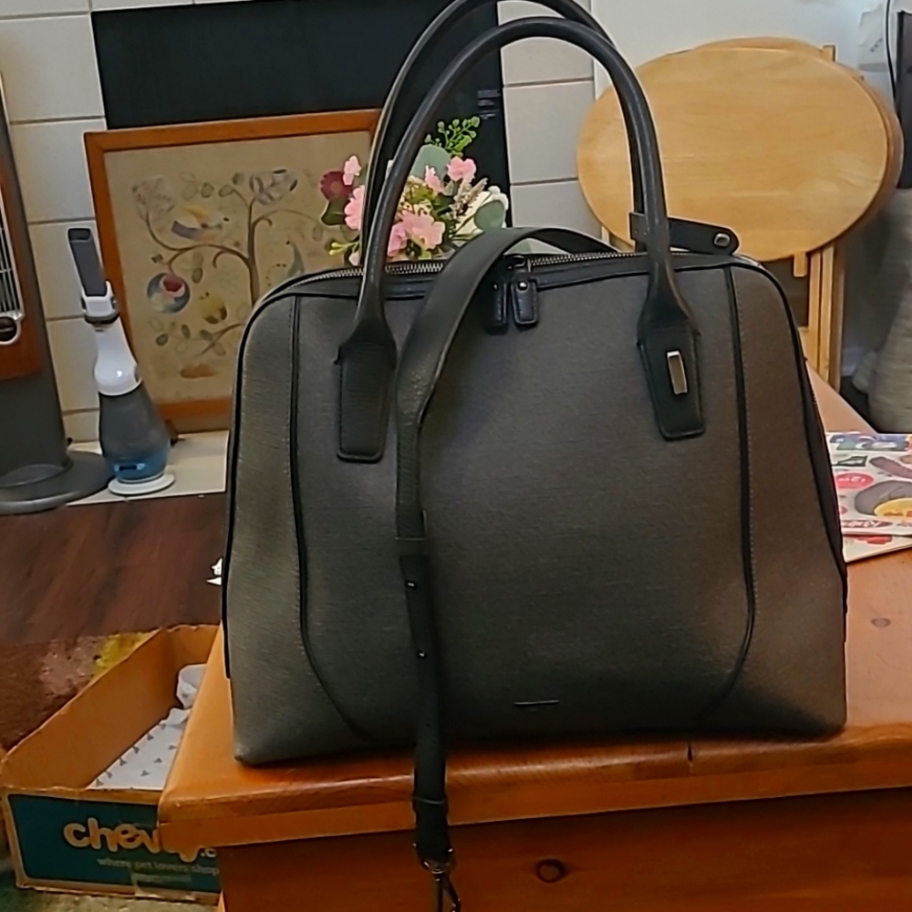 Tumi grey handbag